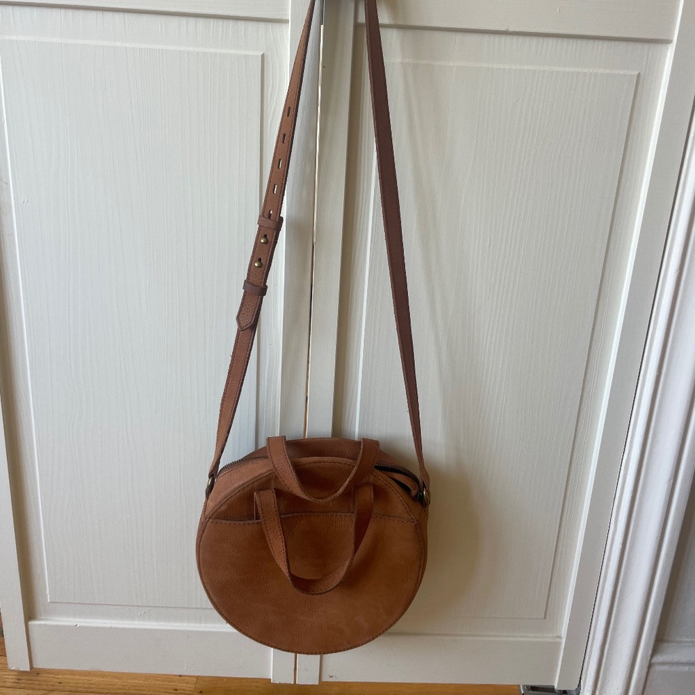 Madewell Suede Leather Circle Bag